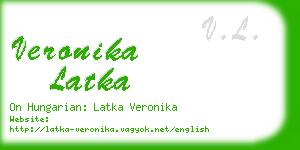 veronika latka business card
